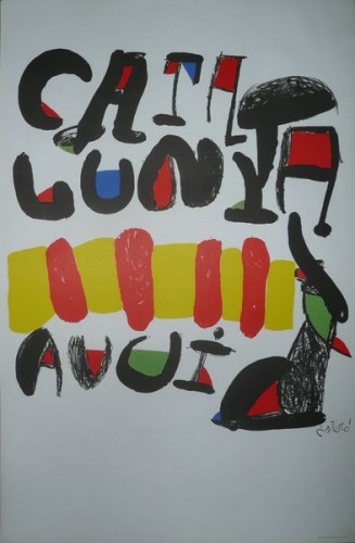 Miró Joan - Catalunya Avui, lithography 1981