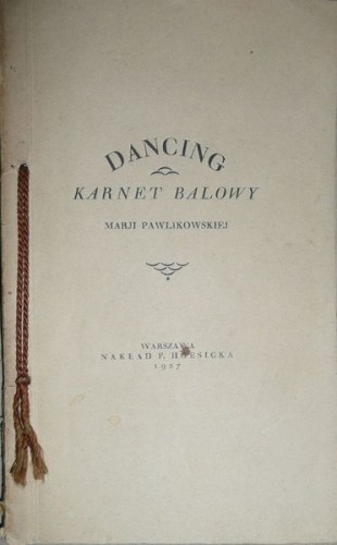 Pawlikowska-Jasnorzewska-Dancing.Karnet balowy,1927