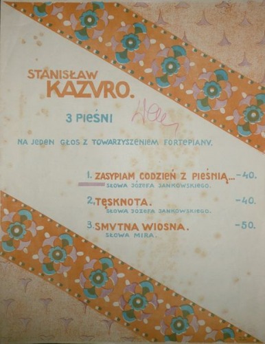 Kazuro Stanisław-Zasypiam codzień z pieśnią,ca.1917