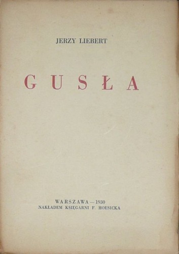 Liebert Jerzy-Gusła,1930