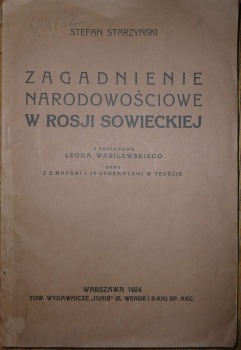 Starzyński-Zagadnienie narodowościowe w Rosji Sowieckiej,1924