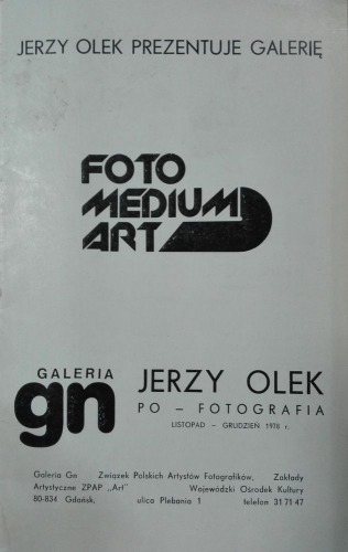 Olek Jerzy: Po-fotografia,1978