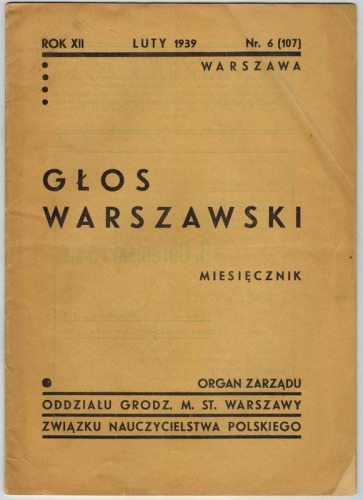 Głos Warszawski nr 6 z 1939 r.