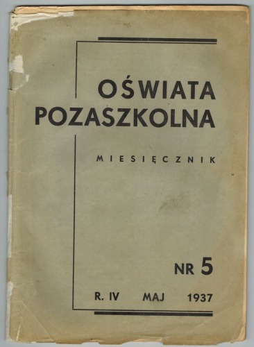 Oświata Pozaszkolna nr 4/1935 i 5/1937