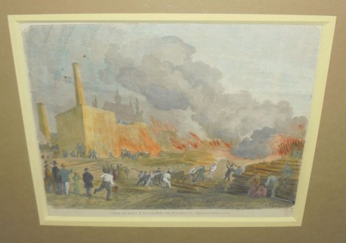 Warszawa - Solec , pożar z 14 VIII 1868 roku, wg Gersona