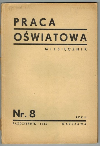 Praca Oświatowa nr 8 z 1936r.