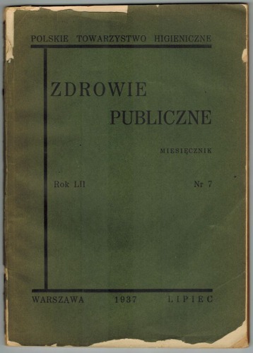 Zdrowie Publiczne nr 7 z 1937 r.