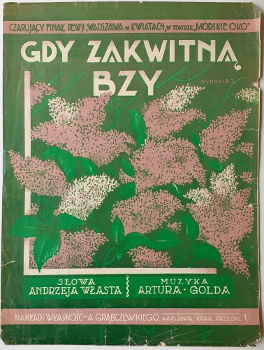 Morskie Oko/Warszawa w kwiatach-Gdy zakwitną bzy,1929