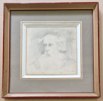 Karpiński Alfons - Andruszewski w Beatrix Cenci, rysunek ołówkiem, 1907