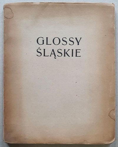Bednorz Zbyszko - Glossy Śląskie - Jan Kuglin dedykacja.