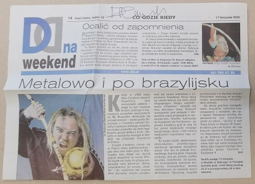 Grechuta Marek - Dzień Dobry na weekend - autograf.