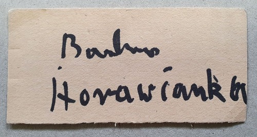 Horawianka Barbara - autograf.