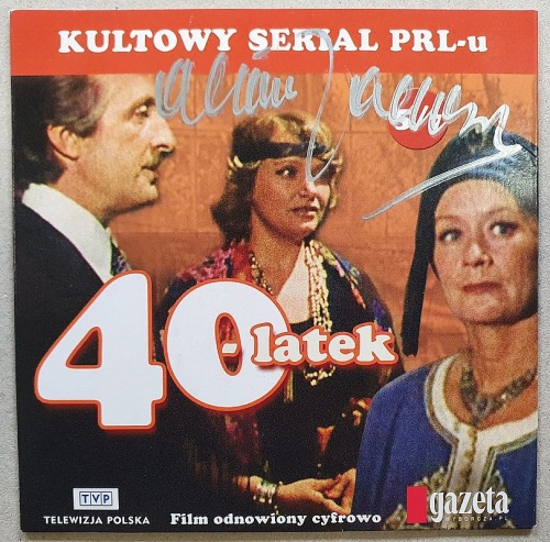 Janowska Alina - kartonik po płycie DVD - autograf.