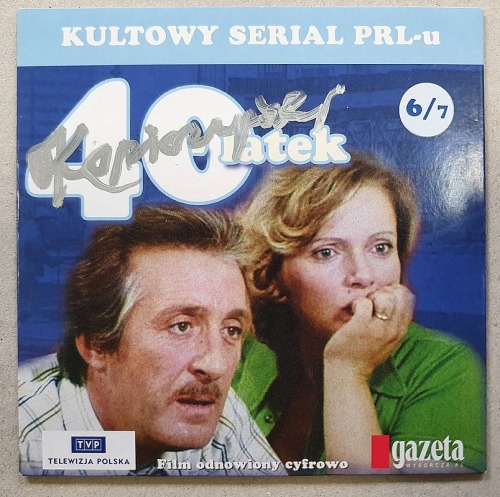 Kopiczyński Andrzej - kartonik po płycie DVD - autograf.