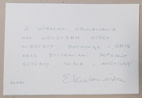 Kuklińska Ewa - dedykacja.