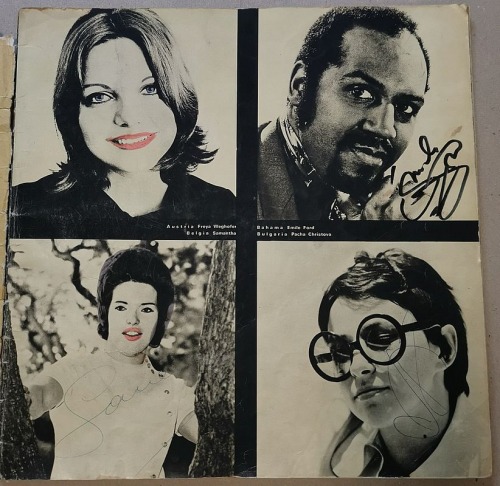 [Sopot Festiwal 1971] - program i spis uczestników - liczne autografy.