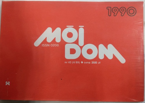 Kalendarz czasopisma "Mój Dom", 1990 nr 43(4/89)