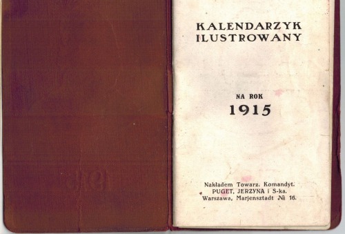 Kalendarzyk Ilustrowany na rok 1915 [patriotyczny, Tadeusz Kościuszko]