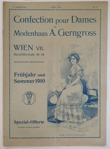 [Katalog wysyłkowy] Modenhaus A. Gerngross, Wiedeń, 1910 nr 5