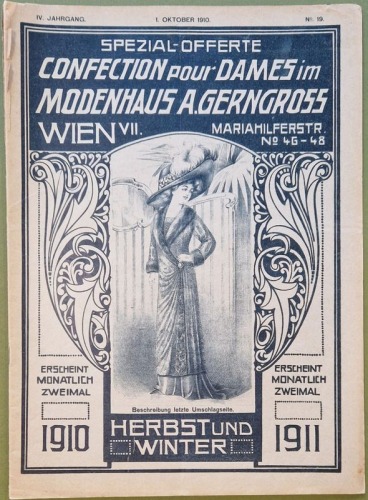 [Katalog wysyłkowy] Modenhaus A. Gerngross, Wiedeń, 1910 nr 19