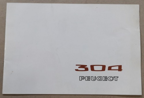 /Reklama/ Peugeot 304, prospekt niemieckojęzyczny z 1969r.