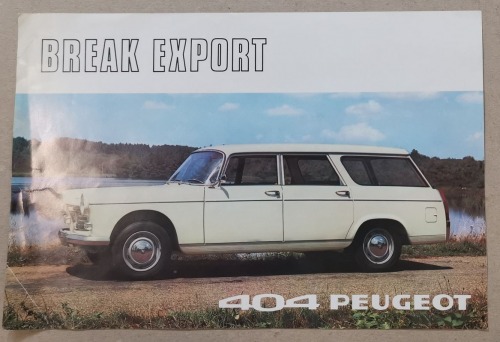 /Reklama/Peugeot 404 Break Export Grand Luxe, ulotka niemieckojęzyczna z 1969r.