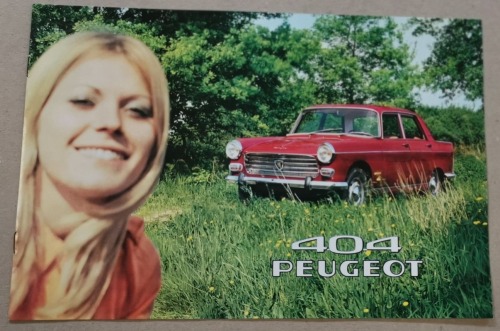 /Reklama/Peugeot 404 Limousine Grand Tourisme, folder niemieckojęzyczny z 1969r.