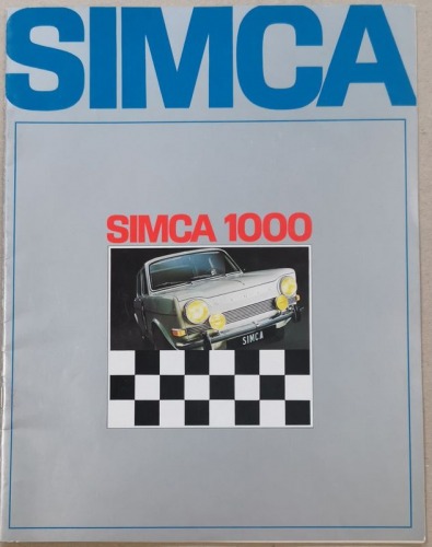 /Reklama/ SIMCA 1000 (GLS, LS, Special), 1968 [francuski Fiat → Chrysler, po angielsku]