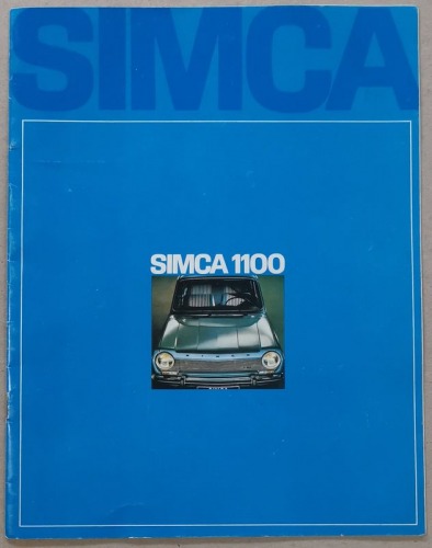 /Reklama/ SIMCA 1100 (GLS, LS, Estate LS/GLS), 1968 [francuski Fiat → Chrysler, po angielsku]