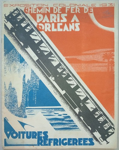 /Folder reklamowy/ Wystawa Kolonialna 1931 - Kolej Paryż - Orlean - klimatyzacja