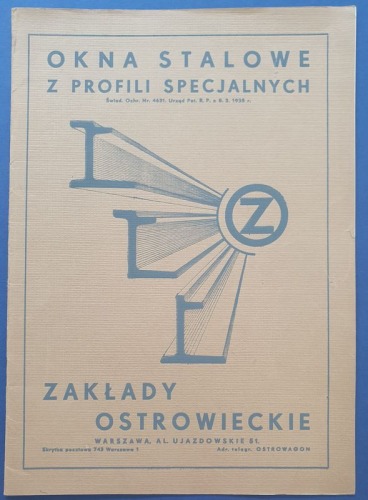 /Folder reklamowy/ Zakłady Ostrowieckie - okna stalowe, 1935