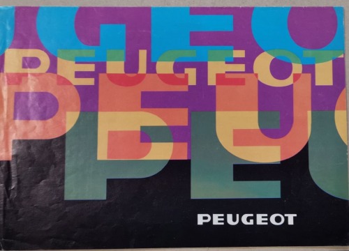 /Reklama/ Peugeot – prospekt z 13 wersjami modeli 104, 304, 305, 504, 604, na rok 1979 [po niemiecku]