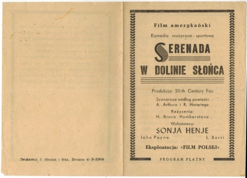 Serenada w Dolinie Słońca, 1947