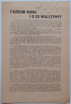 1943/IIWŚ konspiracja/Przeciw komu i o co walczymy