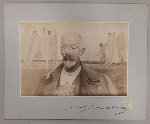 Kuczyński JóÉzef - Tobiasz - fotografia artystyczna, portret Ligęzy [J. Malczewski – oryg. autograf]