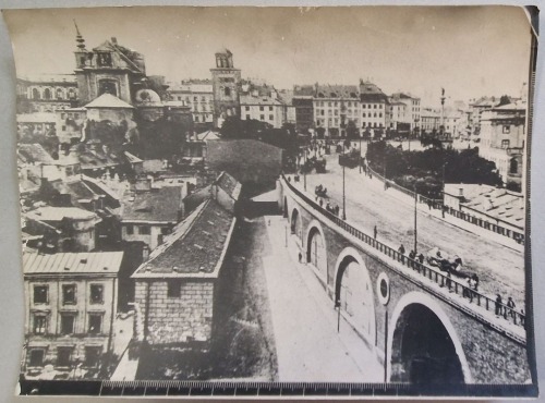 [Warszawa] Ulica Nowy Zjazd przed wojną [odbitka z ok. 1945-51]