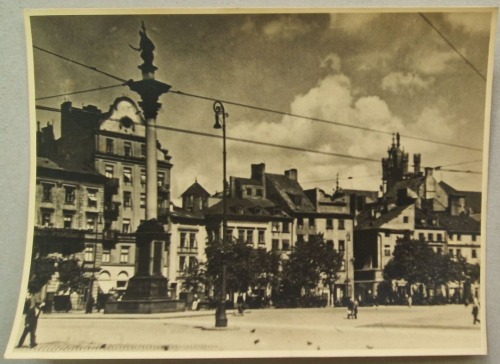 [Warszawa] Plac Zamkowy przed 1939 [odbitka ok 1945-51?]