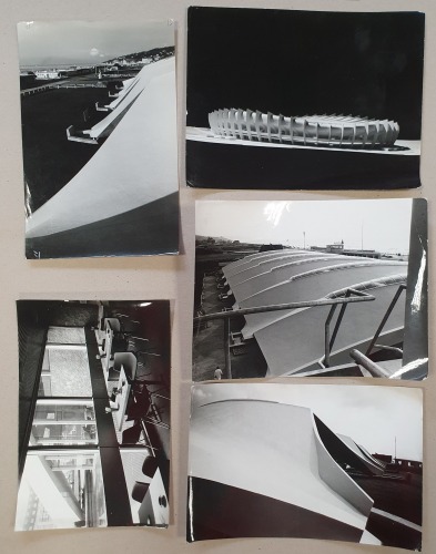 Roger Taillibert, architekt francuski-  zbiór 5 fotografii.