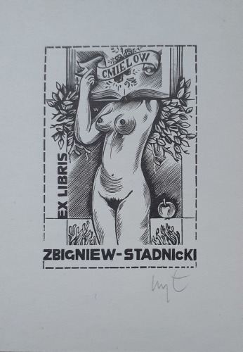 Łuczak Wojciech - Ex libris Zbigniew Stadnicki,Ćmielów,1979