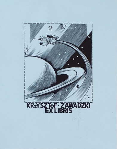 Łuczak Wojciech-Ex libris Krzysztof Zawadzki,1980.