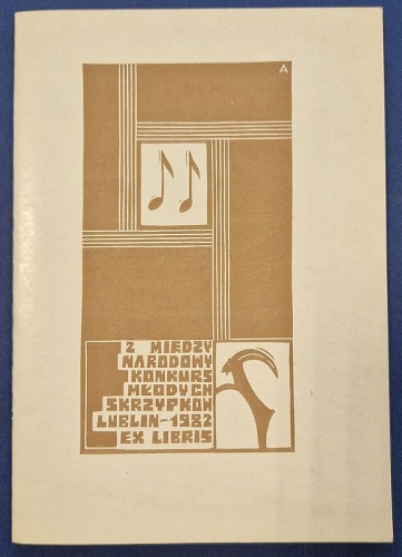 Europejski ekslibris muzyczny.