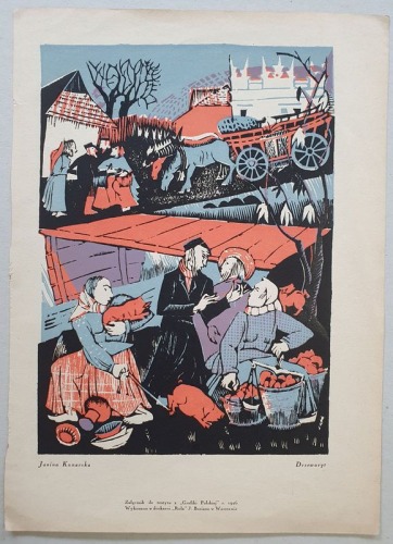 Konarska Janina – Targ w Kazimierzu nad Wisłą, 1926
