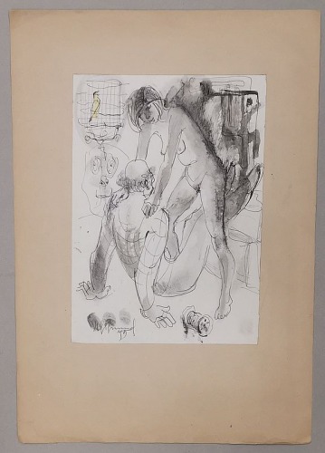 Sigmund Marian – scena erotyczna z ptaszkiem, 1985