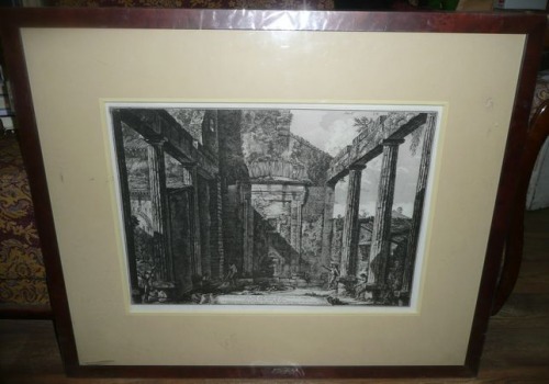 Piranesi - świątynia Herkulesa w Cori