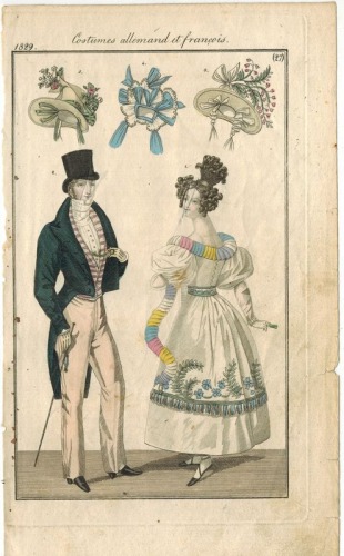 Costumes allemand et francois, 1829 r., nr 27