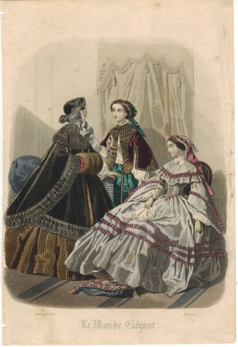 La Monde Elegante, pl.1, Marzec 1860r.