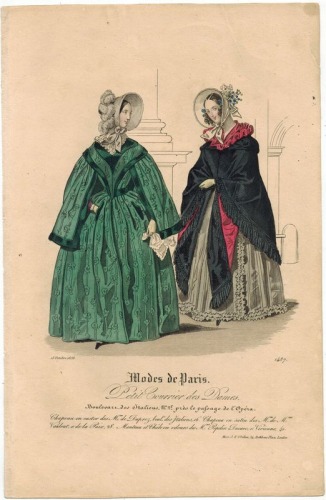 Modes de Paris Petit Courrier des Dames, nr 1487 , 1838 r.