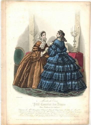 Modes de Paris Petit Courrier des Dames, nr 2877 , 1856 r.
