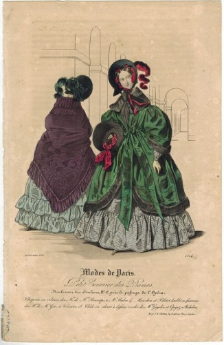 Modes de Paris Petit Courrier des Dames, nr 1504 , 1838 r.