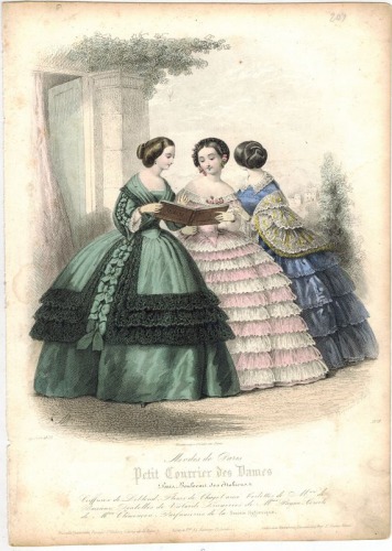 Modes de Paris Petit Courrier des Dames, nr 2838 , 1855 r.